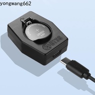 NORYX Button Battery Charger, Type-C Port Lightweight Lithium Coin Charger, Durable Compatible Mini 