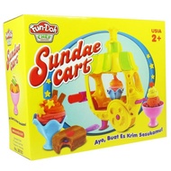 LILIN Educational Children's Toy Fundoh Sundae Cart Ice Cream Candle Fun doh Playdoh Play doh