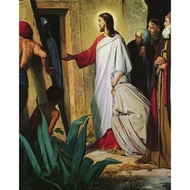 JESUS RAISES LAZARUS Catholic print picture poster print Home Decor