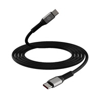 HP 惠普DHC TC112G Type-C充電線 防斷編織快充線-灰黑色(1m/2m)