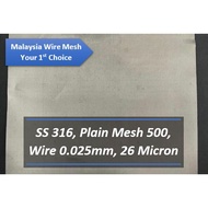 SS316 Stainless Steel Wire Mesh 500 Netting