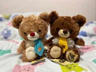 Disney unibearsity  Mont & Blanc Plush Set