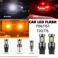 【1PCS】27LED Car LED FLASH Signal Brake Reverse Light Bulb Flash T15/W16W T20/7440 1156/P21W/1156