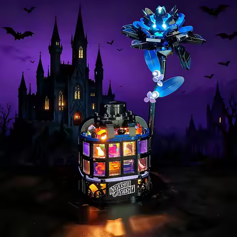 LYBMTWF LED Lighting Kit Compatible with Lego 76784 Black Dahlia Flower (NOT Include The Model Brick
