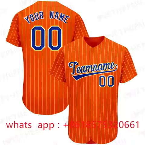 Customize Baseball Jersey Team Shirt Print Personal Name Number Stripe Hip Hop Sportswear Custom Bas