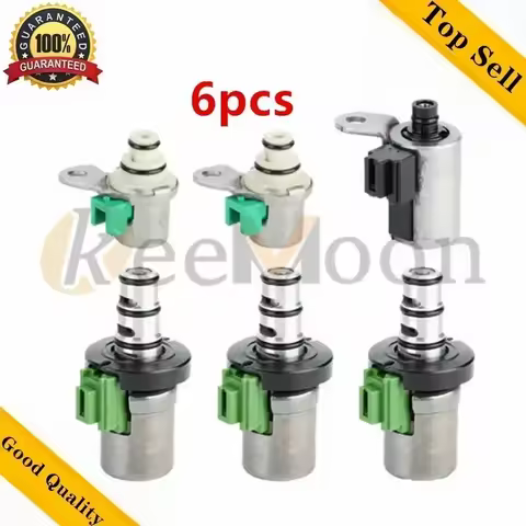OE Quality 6Pcs Transmission Solenoid Valve Kit 48420K-R 4F27E FN4A-EL For Ford Focus For Mazda 2 3 