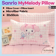 [Nara Home Deco]Sanrio My Melody Kids Microfiber Tiny Check Pillow (With Insert)-Sanrio Character Pi