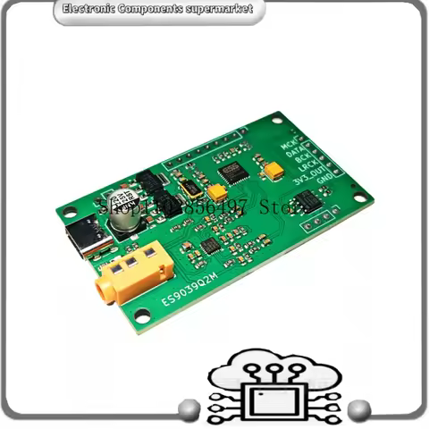 ES9039Q2M I2S DSD Digital Audio Input DAC Decoding Board ES9601K Headphone AMP Module 3.5mm Output