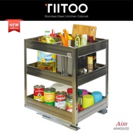 [TIITOO] Stainless Steel Pull Out Kitchen Accessories / Pull Out Basket / Kitchen Drawer / Laci Kabi