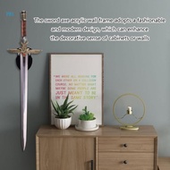 pri Set of 2 Acrylic Swords and Axes Display Rack Holder Vertical Wall Mount Stand