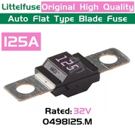 Littelfuse MIDI 125A Rated 32V 0498125.M Bolt-down Fuse 125A mp 32Vdc Flat Type Blade Fuse 498 Magot
