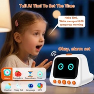AI Smart Alarm Clock Talking Buddy Educational Toy for Kids Music/Stories Player Pomodoro Timer Cool