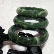 AAA Beautiful Bangle Chinese Green Jade Hand-Carved Bracelet 54Mm-64Mm KYY8758