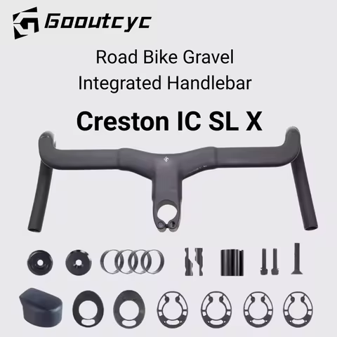 GOOUTCYC Road Bike Creston iC SL X Carbon Integrated Cockpit for SCOTT Addict Gravel 16°Flare 60/115