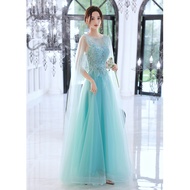 EAGLELY Temperament Fairy Long Evening Dress Female 2024 Host Niche Performance Formal Ball Gown For