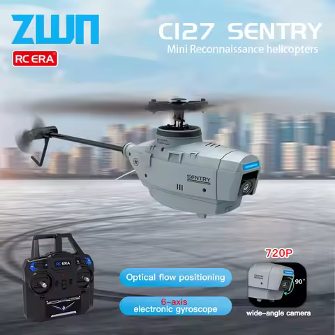 C127 C128 RC Helicopter 2.4G 6-Axis Gyro 4CH 720P Camera Altitude Hold Optical Flow FPV RC Helicopte