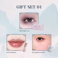 Flower Knows Butterfly Cloud Collar Collection Makeup Gift Set Includes eyeshadow blush lipstick