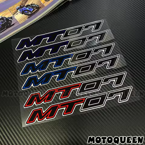 For MT 07 MT07 Sticker Motorcycle Fairing Body Tank Side Emblem Label Logo Decoration Reflective Mot