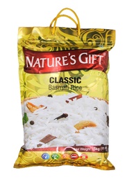 Natures Gift Classic Basmati Rice 5 KG ข้าวสารบัสมาตี ขนาด 5 กิโลกรัม