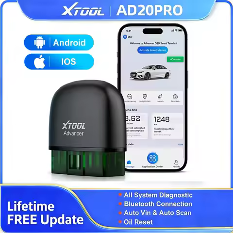 XTOOL Advancer AD20PRO Bluetooth Scanner Automotive All System Diagnostic Tool Full OBD2 Function Oi
