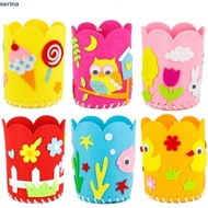 SERINA DIY Pencil Holder Kid Gifts Educational DIY Craft Crafts Toys For Children Arts Crafts DIY Pe