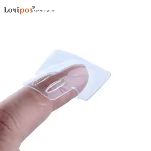 100pcs/lot Vinyl PVC Glasses Label Cover Hanging Info Ticket Paper Card Display Bag Barcode Price Po