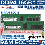 Ram Server ECC Registered Ram ECC Micron DDR4 16Gb 2Rx8 Bus 2666Mhz for X99 Running DDR4 (Old - 2nd)