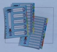 CAMPAP CA4907 5 COLOURS INDEX DIVIDER (PAPER) (10sets/pack) x 3packs
