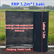 ATAP CERAH LUTSINAR RATA 1mm / FLAT TRANSPARENT ROOF / GREENHOUSE / AWNING SHEET / BUMBUNG FRP采光板