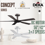 🔥NEW🔥DEKA CONCEPT Fan 5 Blades DC Baby Fan | DEKA Concept MINI 3 Blades Remote Ceiling Fan with Light Kipas Siling