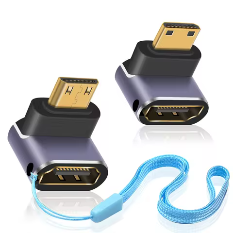 Mini HDMI-compatible toHDMI-compatible 2.1 Cable Adapter Converter 48Gpbs 8K60HZ 4K120HZ for HDTV Pr