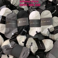 Fashionable Short Neck Zara Socks - High-Quality Men'S And Women'S Socks Basic Color 100% Cotton Imported Genuine