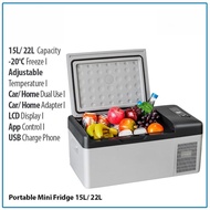 Voltix  Mini Portable Fridge Refrigerator 15L/22L Alpicool Car Portable Fridge Refrigerator/Home/Car