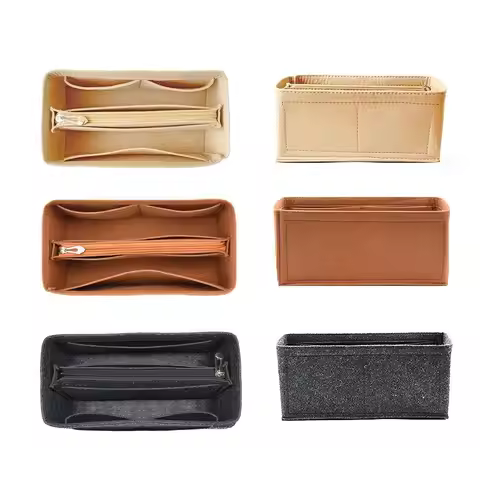 New Multi-Pocket Bag Organizer for Birkin25/30/35 Inner Bag Storage Bag Felt Handbag Insert Bag Line