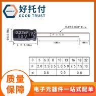 In-stock Plug-in Capacitor100uf10v 47uf16v 4*7Aluminum Electrolytic Capacitor47uf Plug-in Capacitor 