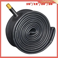 [Lovoski2] Bike Tube 16x1.5/12x2.125/26x1.95-2.125/20x1.75-2.125 Butyl Rubber with Valve Cap