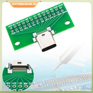 [joytownonline.sg] Type-C USB 3.1 24 Pin 2.54mm Male/Female Test PCB Board Adapter Connector Socket