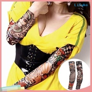 [LK] Arm Stockings UV Protection Elastic Nylon Fake Cool Arm Stockings for Outdoor Activities