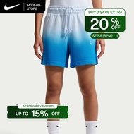 Nike Sportswear Phoenix Fleece Womens Mid-Rise Shorts - Hydrogen Blue [IF7371-407]