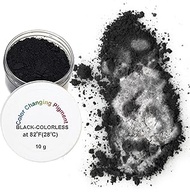 Temperature Activated Thermochromic Powder Pigment Black Changing to COLORLESS (Translucent White) a