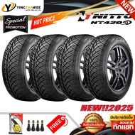 255/55R18 NITTO รุ่น NT420SD 4 เส้น (ยางใหม่ปี 2025) แถมเกจวัดเหลือง 1 ตัว + จุ๊บลมยางแท้ 4 ตัว (ยาง