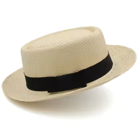 Larger Size US 7 1/2 UK XL Men Women Classical Straw Pork Pie Hats Fedora Sunhats Trilby Caps Summer