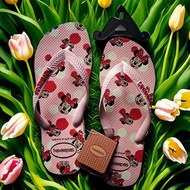 Havaianas Womens Summer Anti-Slip Sandals Roman Style Casual Flat Heel PU Lined Thong Slippers Rubbe