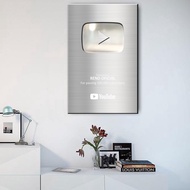 Youtube Silver Play Button - Custom Name Channel Youtube - Youtube Play Button Wall Decoration