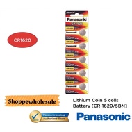 PANASONIC CR-1620 LITHIUM COIN BATTERY 5PCS