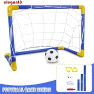 ELEGANT Soccer Goal Post Net Set, Foldable High-Strength Frame Kids Soccer Goal, with Soccer Ball wi