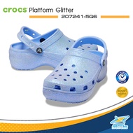 Crocs รองเท้า รองเท้าแตะ รองเท้ารัดส้น รองเท้าผู้หญิง W CS Platform GlitterClog 207241-5Q6 MG(2790)
