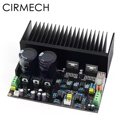 CIRMECH TDA7293 Stereo high power amplifier board OP07 DC servo 5534 independent operational amplifi