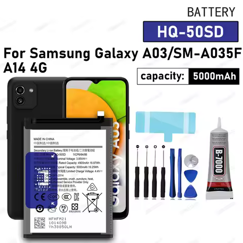 100% New High Quanlity HQ-50SD battery For Samsung Galaxy A03 /A14 4G/SM-A035F Phone Batteries Batte