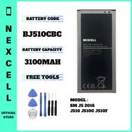 NEXCELL Bateri Serasi untuk SM Galaxy J5 2016 J510 J510G J510F Battery Bateri BJ510CBC ( 3100mAh )